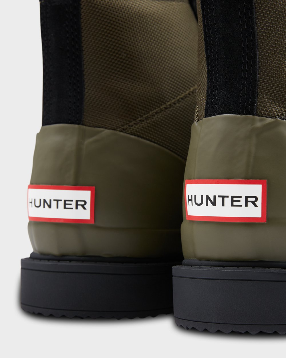 Botines Hunter Hombre Original Insulated Commando - Negras/Verde Oliva - Argentina 6894EGIQN